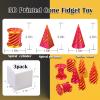 3D Printed Impossible Pyramid Passthrough Sculpture, Cone Fidget Toy, Impossible Cylinder Anxiety Relief Toy, Magic Impossible Passthrough for Desktop Decoration Toy view 2