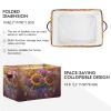 STAYTOP Beautiful Sunflowers Large Storage Basket Collapsible Storage Bins Waterproof Laundry Basket with Handle,Used for Home Closets, Offices, Bedrooms 2PCS view 2