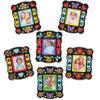 Baker Ross FN401 Colour-in Fuzzy Art Photo Frame Magnets - Pack of 12, Velvet Art Colouring for Kids, Fridge Magnet Arts and Crafts view 3