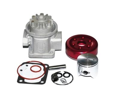 29-30cc Cylinder Upper Assembly Kit for RC Boat Engines, Red Water-Cooled Cover, Compatible with 30cc Engines, Marine Engine Upgrade Parts