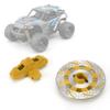 plplaaoo Aluminum Alloy Wheel Brake Disc for 1 7 Unlimited Desert Racer UDR RC Car, Upgrade Part with Non Directional Brake and Easy Installation (Yellow) view 2
