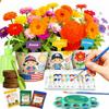 Paint & Plant Flower Growing Gardening Kit with 3 Pots for Kidz - Gardening Tools Set Easter Gifts for Girlz & Boyz Agez 5, 6, 7, 8, 9, 10, 11 & 12 Yearz Old Girlz view 1