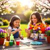 Paint & Plant Flower Growing Gardening Kit with 3 Pots for Kidz - Gardening Tools Set Easter Gifts for Girlz & Boyz Agez 5, 6, 7, 8, 9, 10, 11 & 12 Yearz Old Girlz view 2