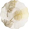 10" Metal Wind Spinner Golden Feather Outdoor Garden Decor Yard Art Home Decor view 1