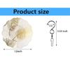10" Metal Wind Spinner Golden Feather Outdoor Garden Decor Yard Art Home Decor view 2