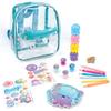 3C4G: Portable Seas The Day! Stationary Set - 8" Mini Backpack Case, Ocean Themed, Stickers-Highlighters-Color Pencils-Stamps-Note Pad, Girls & Kids view 3