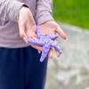 Clever Contraptions Starfish Friendly Fidget  Versatile Stress Relief Toy and Coaster (Orange) view 2