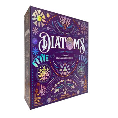 25th Century Games Diatoms Board Game  Artistic Tile Placement Strategy Game for 14 Players - Create Stunning Mosaics from Algae - Mensa Select Award Winner - Family & Solo Play