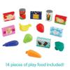 Kidoozie Just Imagine Shopping Cart Playset Age 2+ Pretend Play Kitchen Food Grocery Cart view 3