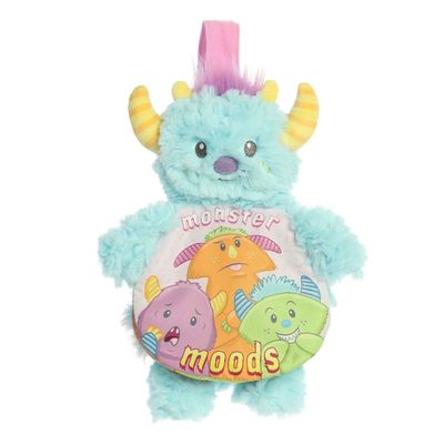 Aurora Engaging Story Pals Monster Moods Baby Toy - Soft Book for Parents to Create a Bedtime Routine - Perfect for Nusery Decor, Cribs, and Strollers - Multicolor 10 Inches