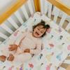 Premium Fitted Knit Crib Sheet/Toddler Sheet Disney Princess by Copper Pearl view 3