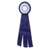 First Second Place Rosette Ribbon Badge, Exquisite Small Medal Award for Game Winners with Stylish Satin Design Blue (Blue) view 1