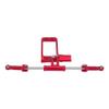 MIVHQYBU 1/10 RC Crawler Car Hydraulic Steering Link Kit with Metal BTA Servo Mount Compatible with VP VS4-10 Portal Axle(Red) view 1