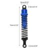 4Pcs Metal Oil Shock Absorber Damper Compatible with 1/12 1/16 RC Cars Compatible Upgrade Parts Accessories(RED) view 4