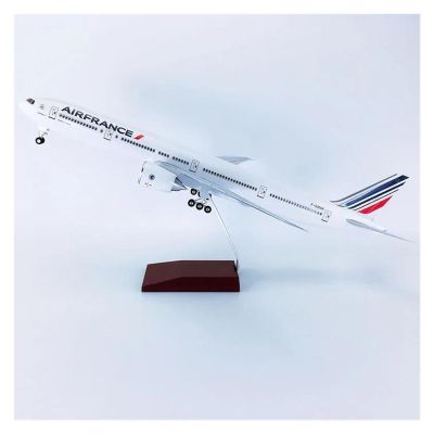 LIUSANGLIU Scale Aircraft 47CM 1/157 for 777 B777 Aircraft Air France Airlines Model with Wheel Landing Gear Resin Plane Party Gifts Suitable for Display