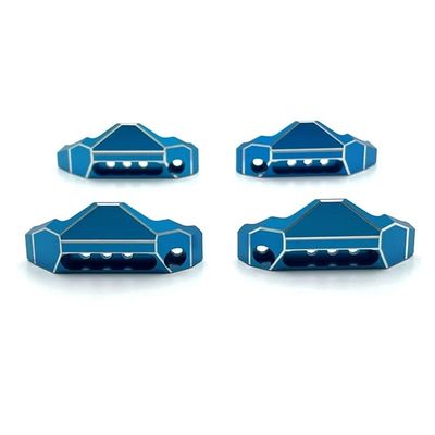 DUHWQ Metal Upgraded Suspension Protection Kit Compatible with 1/10 10208 Compatible RC Cars(Sky Blue)