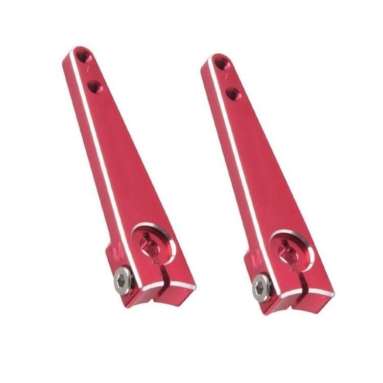VERBANA RC Model Part, RC Model Airplane Aluminum Alloy Servo Arm Metal Rocker Arm for RC Model Airplane Fixed Wing Aircraft Cars Accessories,2 PCS(34mm)