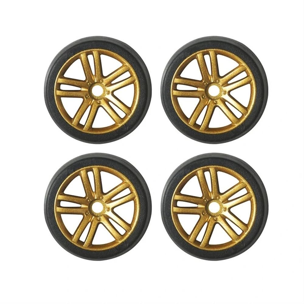 1/18 RC Car Tires Replacement Parts Fits 2188 2188A Remote Control Trucks Drift Car Wheels 88172 88173 Compatible(Gold)