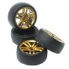 1/18 RC Car Tires Replacement Parts Fits 2188 2188A Remote Control Trucks Drift Car Wheels 88172 88173 Compatible(Gold) view 3