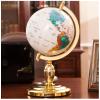 FADCAIYD Clear 360 Rotation Globe, World Globe with Aluminum Alloy Bracket, Earth Globe for Education Home Office Desk Bookshelf Decor Rotating view 1