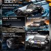 Amphibious Remote Control Car Waterproof Monster RC Cars 4WD All Terrain Off-Road Stunt Vehicle Toys with 2.4 GHz LED Lights for 6 7 8 9 10 11 12+ Year Old Kids Boys Girls Gifts Presents (Black) view 2