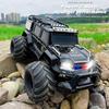 Amphibious Remote Control Car Waterproof Monster RC Cars 4WD All Terrain Off-Road Stunt Vehicle Toys with 2.4 GHz LED Lights for 6 7 8 9 10 11 12+ Year Old Kids Boys Girls Gifts Presents (Black) view 4