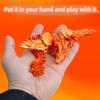 Flavery 3D Printed Flying Dragon in Egg - 9" Flexible Winged Dragon Inside, Easter Egg, Colorful Fidget Toy, Birthday Gift, Desk Pet Figure (Red Gold) view 3