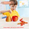 Flavery 3D Printed Flying Dragon in Egg - 9" Flexible Winged Dragon Inside, Easter Egg, Colorful Fidget Toy, Birthday Gift, Desk Pet Figure (Red Gold) view 4