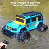 Amphibious Remote Control Car Waterproof Monster RC Cars 4WD All Terrain Off-Road Stunt Vehicle Toys with 2.4 GHz LED Lights for 6 7 8 9 10 11 12+ Year Old Kids Boys Girls Gifts Presents (Blue) view 3