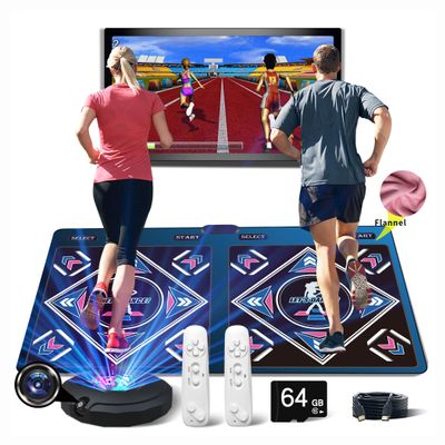 WuZhuangYuan HDMI Musical Electronic Dance mat with a Camera, a 64G Large Memory Card, Including 1000 Games,650 Songs,81 Music Videos,for Single/Double Users, a Luxurious Gift for Boys and Girls