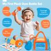 hahaland Baby Toys 6-12 Months - Baby Toys 3-6 Months Montessori Toy for 6 Month Old, Sensory Toy for Babies Workout Weights Dumbbell Toy Set with Soft Rattles Mirror, Easter Gifts for Baby view 2