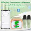 Dinosaur Karaoke Machine for Kids, Portable Mini Karaoke Machine with 2 Wireless Microphones, 4 5 6 7 8 9 10 Years Old Girl Boy Easter Christmas Birthday Gift Colorful Lighted Speaker Party Toys view 3