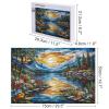 Stained Glass Flower 1000 Piece Puzzle for Adults, Adults Challenging Game Creative Kits, Impossible Puzzle, Family Decoration Puzzle view 2