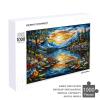 Stained Glass Flower 1000 Piece Puzzle for Adults, Adults Challenging Game Creative Kits, Impossible Puzzle, Family Decoration Puzzle view 4