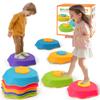 5-Pack Stepping Stones for Kids with Sound Effects - Balance & Coordination Toys for Toddlers Ages 3+, Indoor/Outdoor Play with Interactive Sensory Feedback view 1
