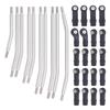 10Pcs Stainless Steel Links Rod Set with Ball End 313/324mm Wheelbase for 1/10 RC Crawler Car Axial SCX10 II 90046 Upgrade Parts (313mm) view 1
