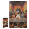 Christ Jesus Party Oil Painting Puzzles 1000 Pieces Puzzle Small Jigsaw Puzzle 1000 Piece Puzzle for Adults Puzzle 1000 Piece Puzzle Adults Puzzle Gift for Women Men 29.5x19.7 Inch view 3