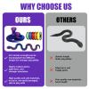 30 Inch 3D Printed Snake - Movable Articulated Snake, Perfect 3D Printed Animals for Educational Toys! Must-Have Toys for Kids and Collectors, Home Office Executive Desk Decor (Blue Green) view 4