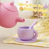 Golray Silicone Tea Sets for Toddlers 3-5, 22pcs Washable Tea Party Set with Storage Box/ Picnic Cloth, Pretend Play Kitchen Accessories Birthday Gifts Girls Toys for Kids 3 4 5 6 Years Old view 4
