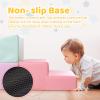 Hoohtoot Foam Climbing Blocks for Toddler: with 4-Piece PU Leather Climbing Toys and a Ball Pit - Foam Ball Pit for Toddlers - Climbing Toys Indoor for Kids Crawling (Purple Climbing Blocks) view 3