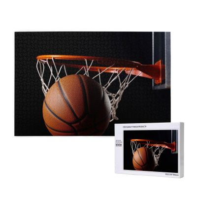 Basketball Jigsaw Puzzle 1000 Pieces for Adults Personalized Wooden Puzzle Gifts Modern Home Decor Wall Art for Family Wedding Friend