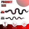30 Inch 3D Printed Snake - Movable Articulated Snake, Perfect 3D Printed Animals for Educational Toys! Must-Have Toys for Kids and Collectors, Home Office Executive Desk Decor (Black Red) view 2