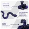 30 Inch 3D Printed Snake - Movable Articulated Snake, Perfect 3D Printed Animals for Educational Toys! Must-Have Toys for Kids and Collectors, Home Office Executive Desk Decor (Black Purple) view 4