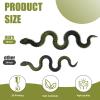 30 Inch 3D Printed Snake - Movable Articulated Snake, Perfect 3D Printed Animals for Educational Toys! Must-Have Toys for Kids and Collectors, Home Office Executive Desk Decor (Black Gold) view 2