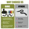 30 Inch 3D Printed Snake - Movable Articulated Snake, Perfect 3D Printed Animals for Educational Toys! Must-Have Toys for Kids and Collectors, Home Office Executive Desk Decor (Black Gold) view 4