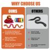 30 Inch 3D Printed Snake - Movable Articulated Snake, Perfect 3D Printed Animals for Educational Toys! Must-Have Toys for Kids and Collectors, Home Office Executive Desk Decor (Red Gold) view 3
