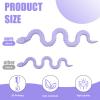 30 Inch 3D Printed Snake - Movable Articulated Snake, Perfect 3D Printed Animals for Educational Toys! Must-Have Toys for Kids and Collectors, Home Office Executive Desk Decor (Purple) view 2