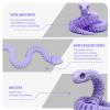 30 Inch 3D Printed Snake - Movable Articulated Snake, Perfect 3D Printed Animals for Educational Toys! Must-Have Toys for Kids and Collectors, Home Office Executive Desk Decor (Purple) view 4