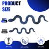 30 Inch 3D Printed Snake - Movable Articulated Snake, Perfect 3D Printed Animals for Educational Toys! Must-Have Toys for Kids and Collectors, Home Office Executive Desk Decor (Black Blue) view 2