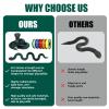 30 Inch 3D Printed Snake - Movable Articulated Snake, Perfect 3D Printed Animals for Educational Toys! Must-Have Toys for Kids and Collectors, Home Office Executive Desk Decor (Black Green) view 4